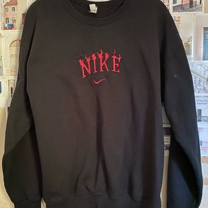gently worn Nike fire crewneck
